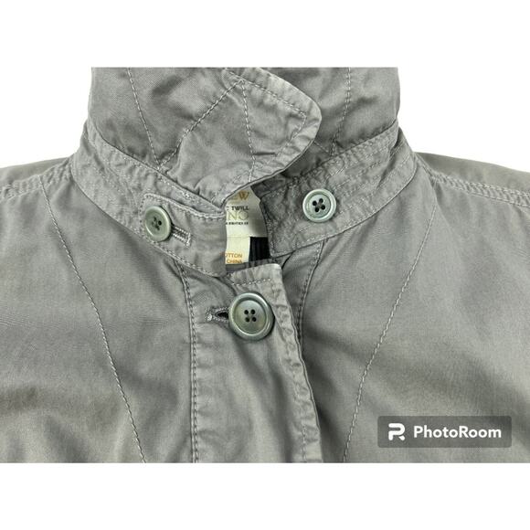 J.Crew Y2K Utility Jacket Medium Green Broken-In Twill Chore Barn Coat - Picture 4 of 11